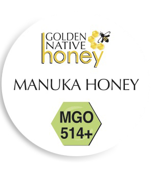 Golden Native Sticker round